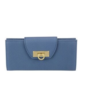 EUC ULTRA RARE Salvatore Ferragamo Gancini in Blue Stone